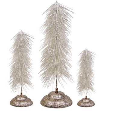 3 Set Snowbrush Pine Trees - The Fox Decor